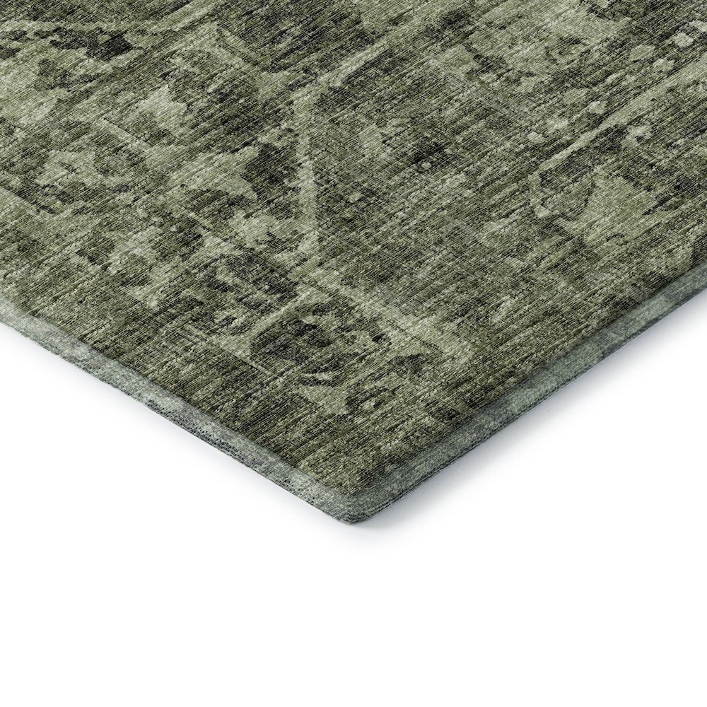 Premium Machine Washable Mayfield  Olive 5' x 7'6" Rug. Picture 3