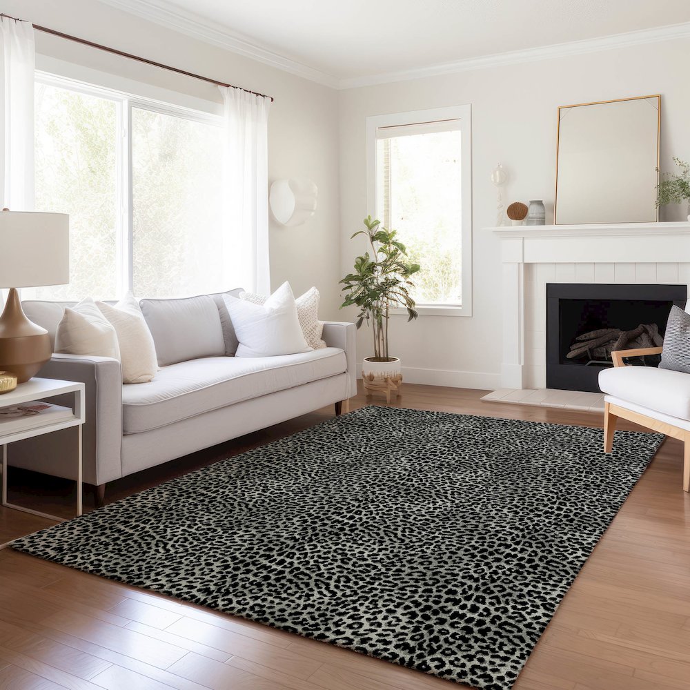 Premium Machine Washable Mayfield  Shadow 9' x 12' Rug. Picture 6