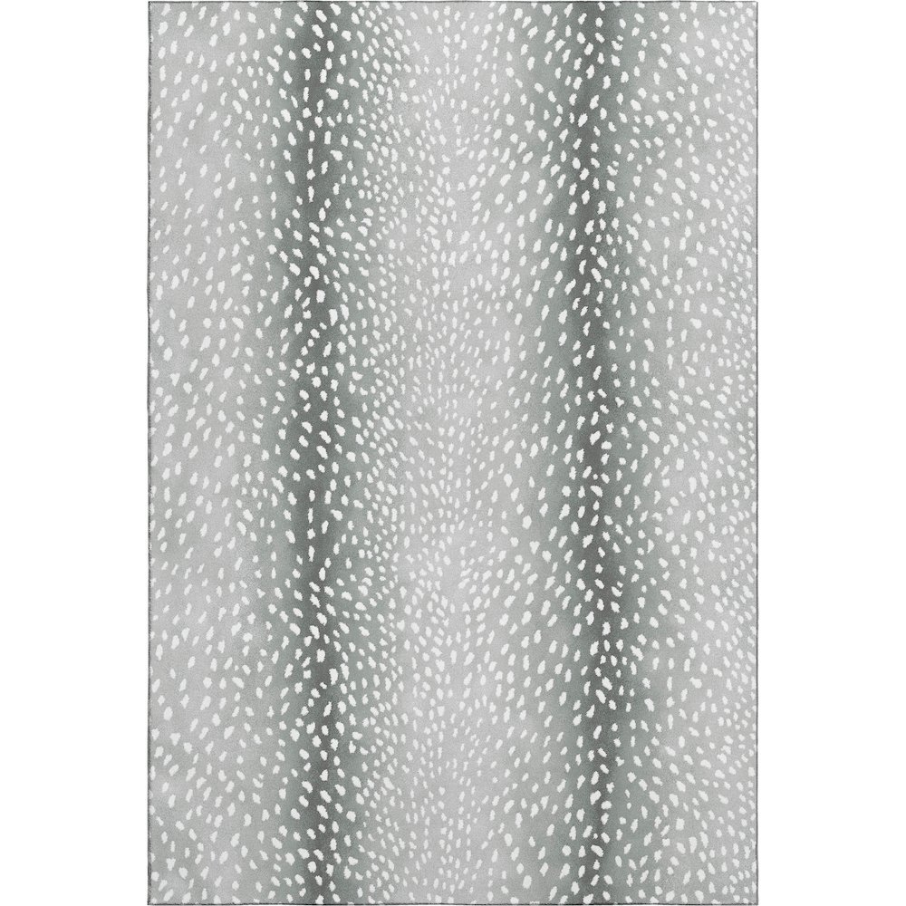 Premium Machine Washable Mayfield  Gray 9' x 12' Rug. Picture 1