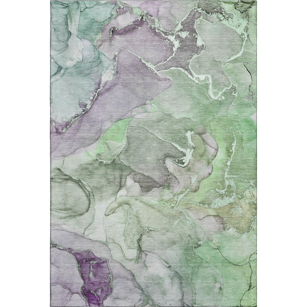 Premium Machine Washable Mayfield  Green 9' x 12' Rug. Picture 1