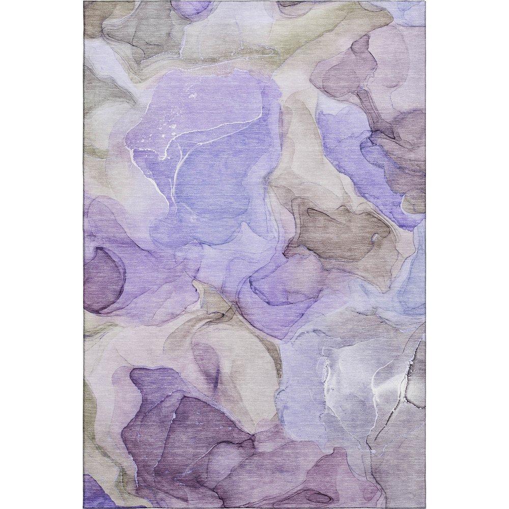 Premium Machine Washable Mayfield  Purple 9' x 12' Rug. Picture 1
