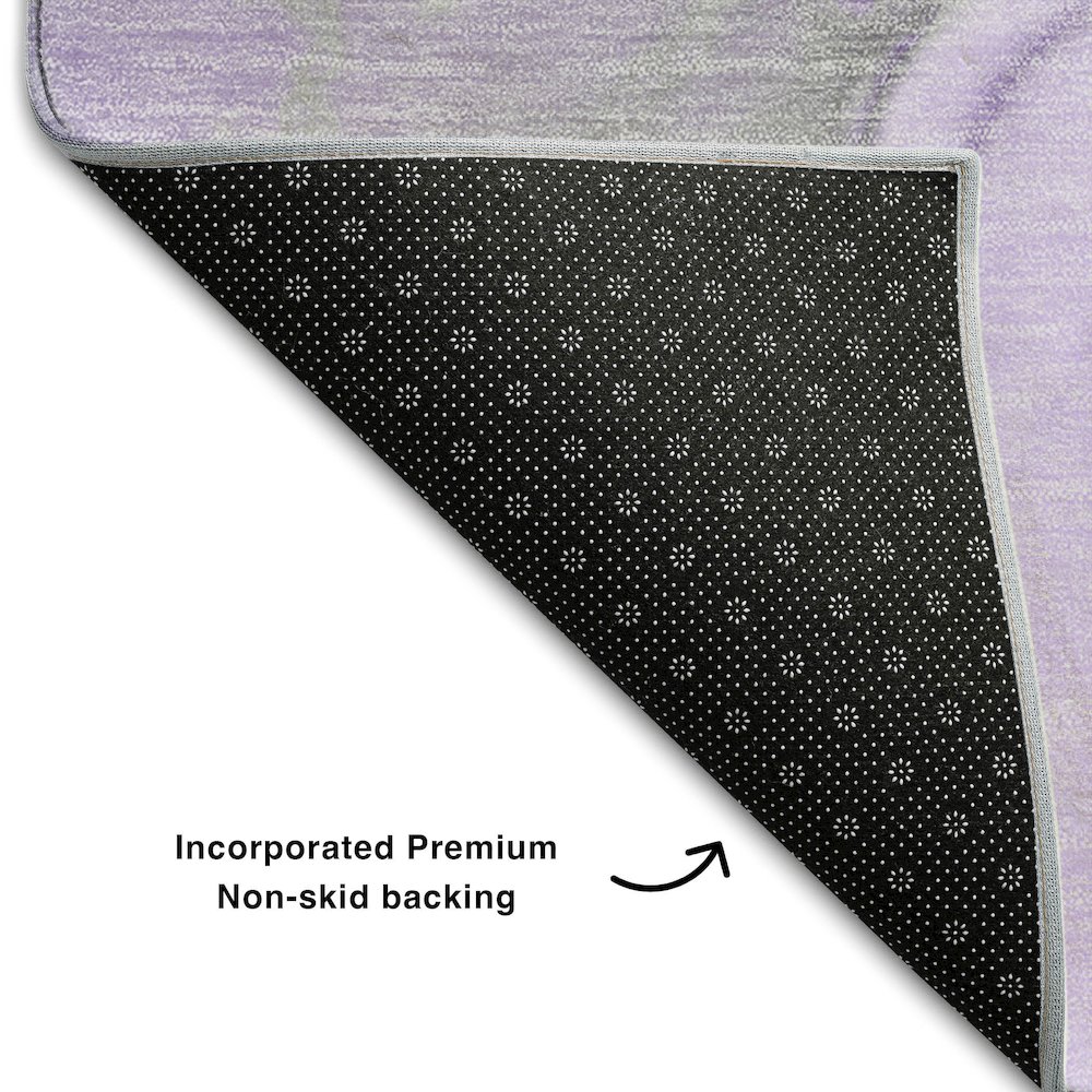 Premium Machine Washable Mayfield  Purple 5' x 7'6" Rug. Picture 2