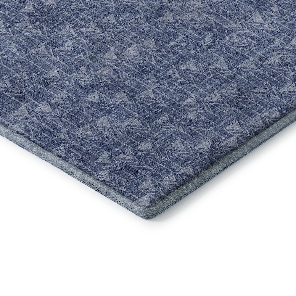 Premium Machine Washable Mayfield  Navy 5' x 7'6" Rug. Picture 3