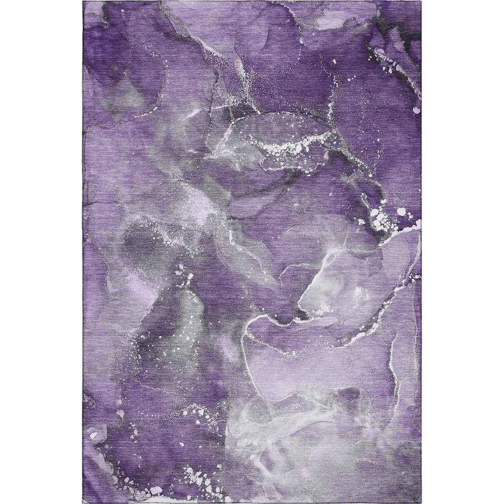 Premium Machine Washable Mayfield  Purple 9' x 12' Rug. Picture 1