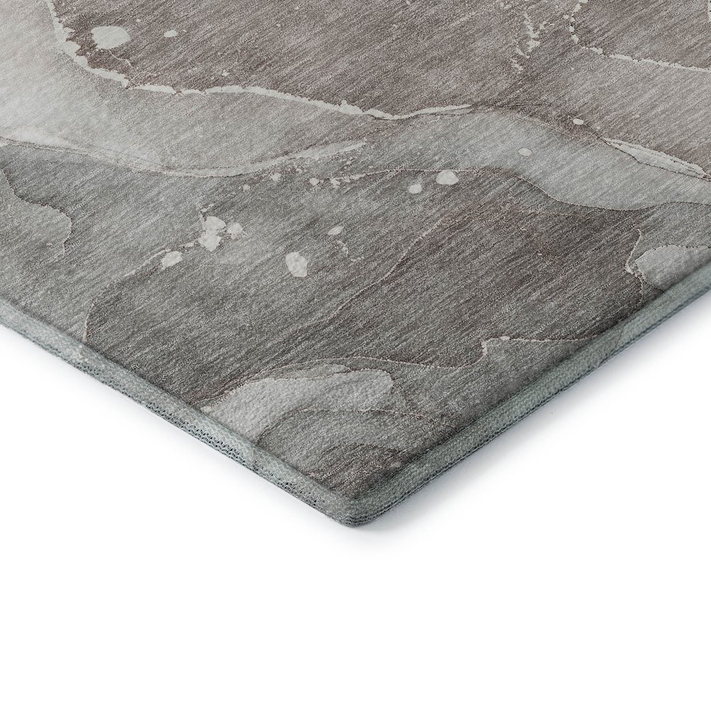 Premium Machine Washable Mayfield  Taupe 5' x 7'6" Rug. Picture 3