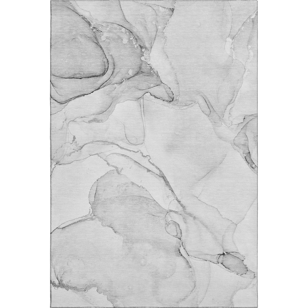 Premium Machine Washable Mayfield  Silver 9' x 12' Rug. Picture 1
