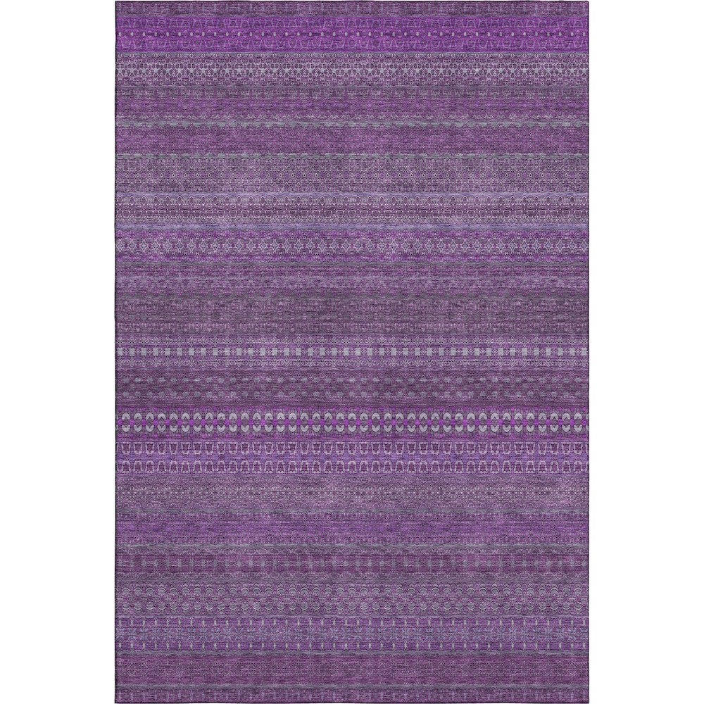 Premium Machine Washable Mayfield  Eggplant 9' x 12' Rug. Picture 1