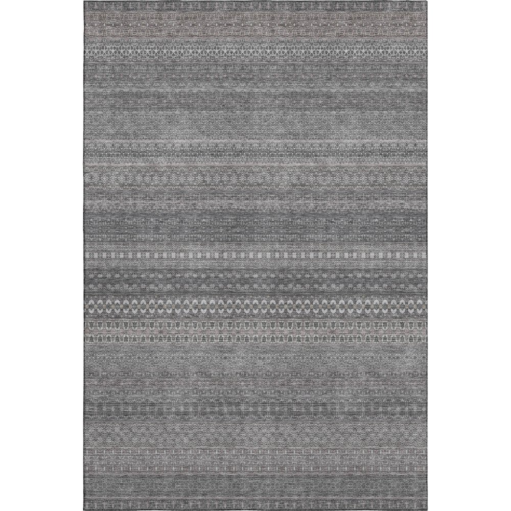 Premium Machine Washable Mayfield  Gray 9' x 12' Rug. Picture 1
