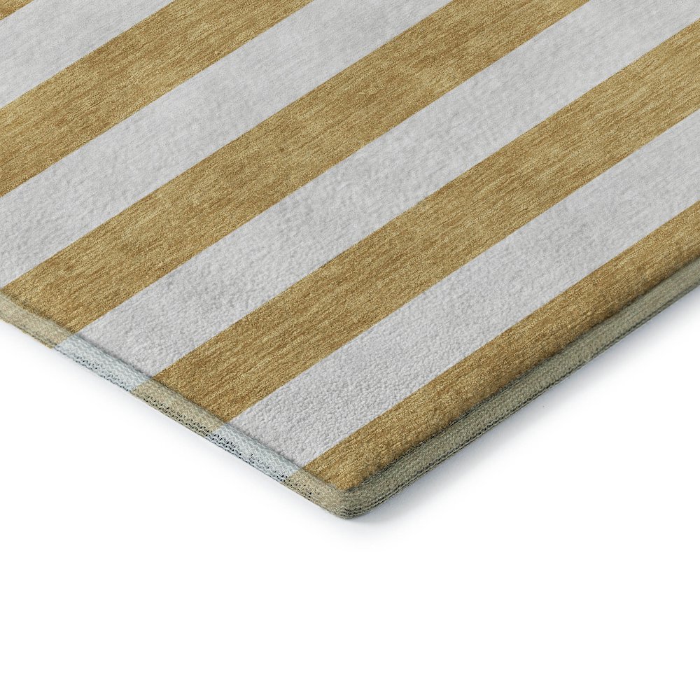 Premium Machine Washable Mayfield  Gold 5' x 7'6" Rug. Picture 3