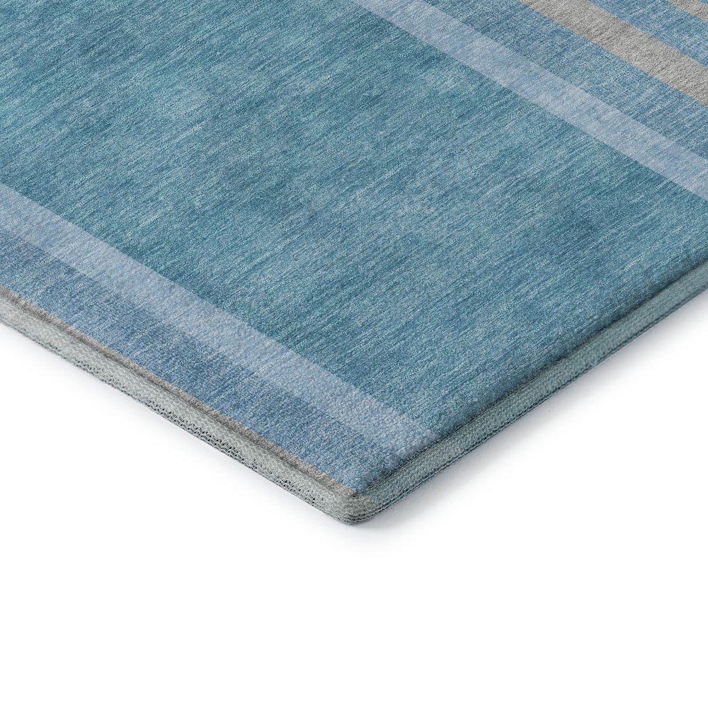 Premium Machine Washable Mayfield  Teal 5' x 7'6" Rug. Picture 3