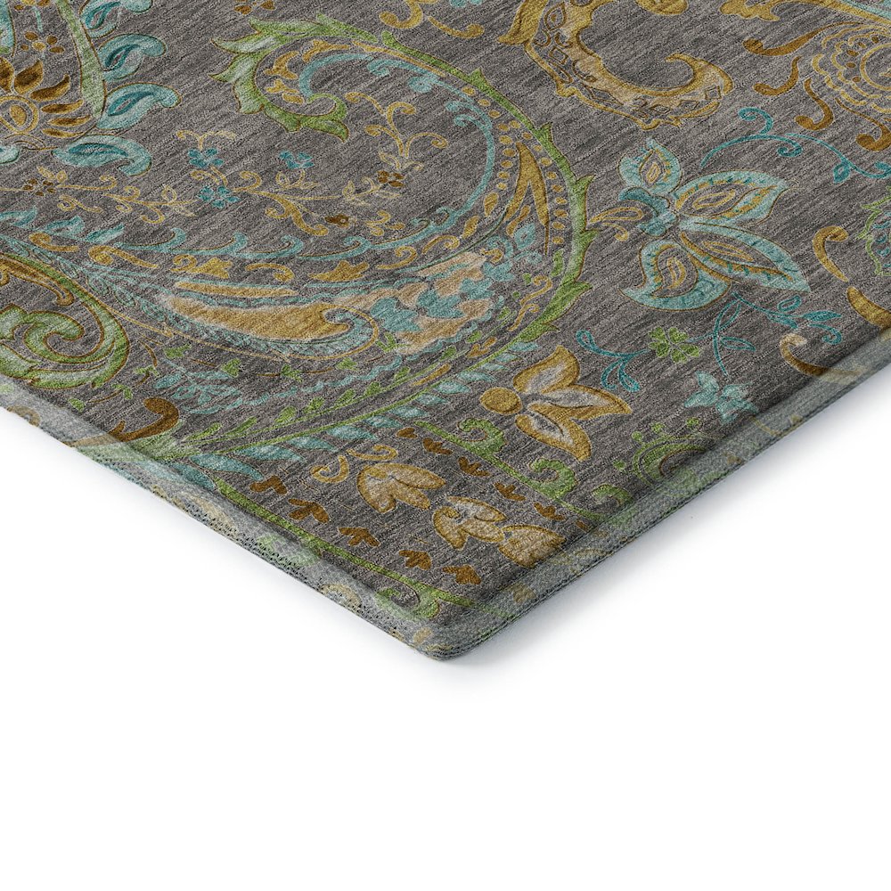Premium Machine Washable Mayfield  Taupe 5' x 7'6" Rug. Picture 3