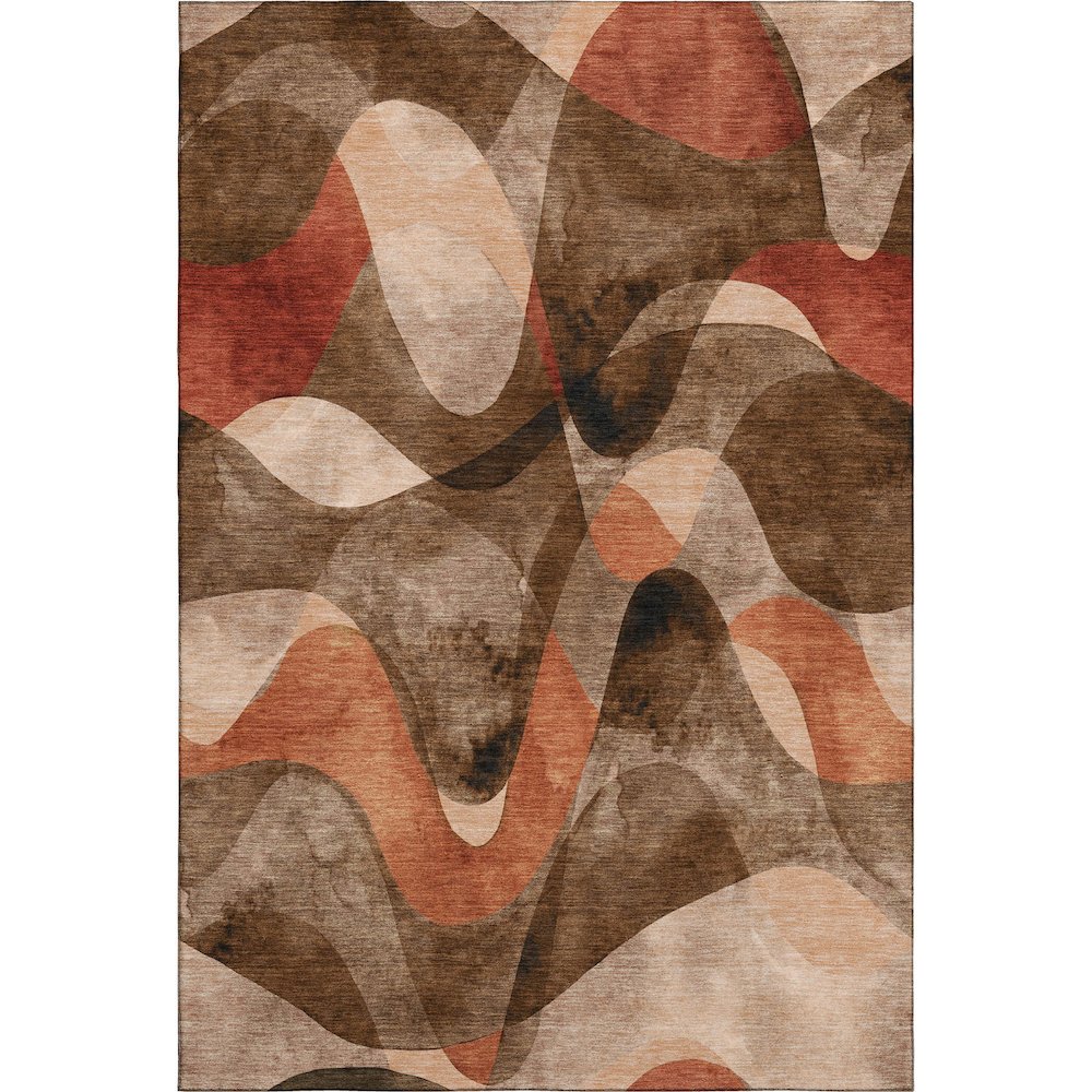 Premium Machine Washable Mayfield  Chocolate 9' x 12' Rug. Picture 1