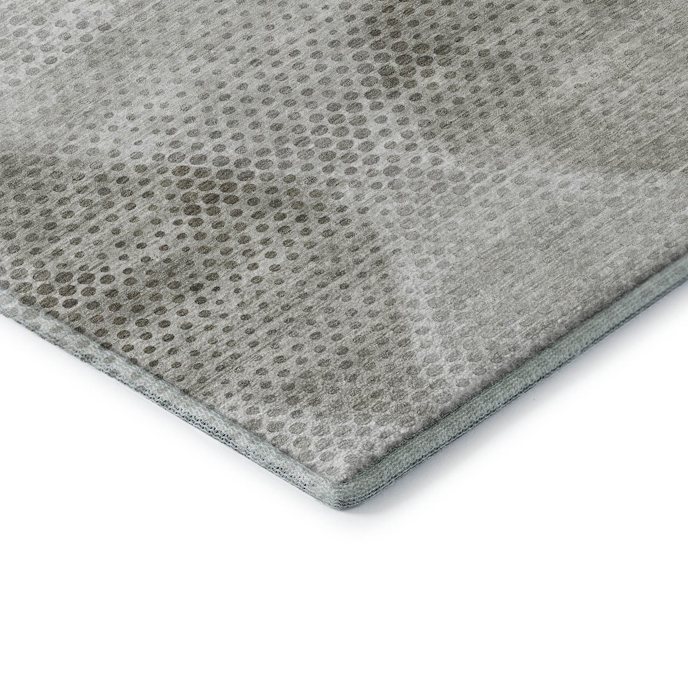 Premium Machine Washable Mayfield  Gray 5' x 7'6" Rug. Picture 3