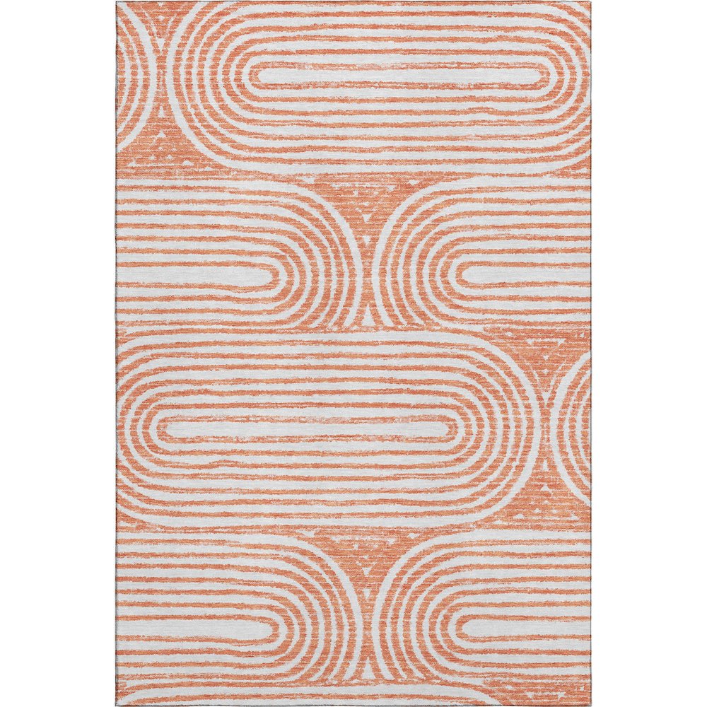 Premium Machine Washable Mayfield  Salmon 9' x 12' Rug. Picture 1