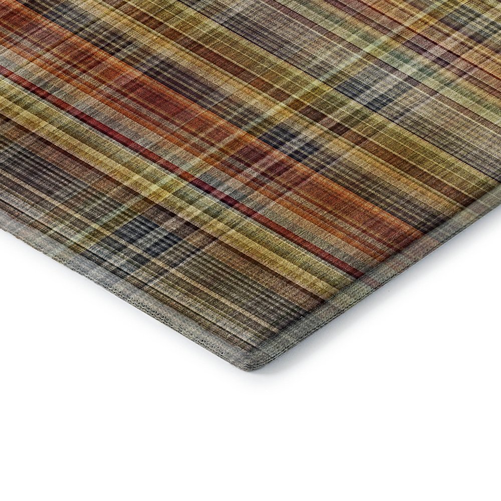 Premium Machine Washable Mayfield  Paprika 5' x 7'6" Rug. Picture 3