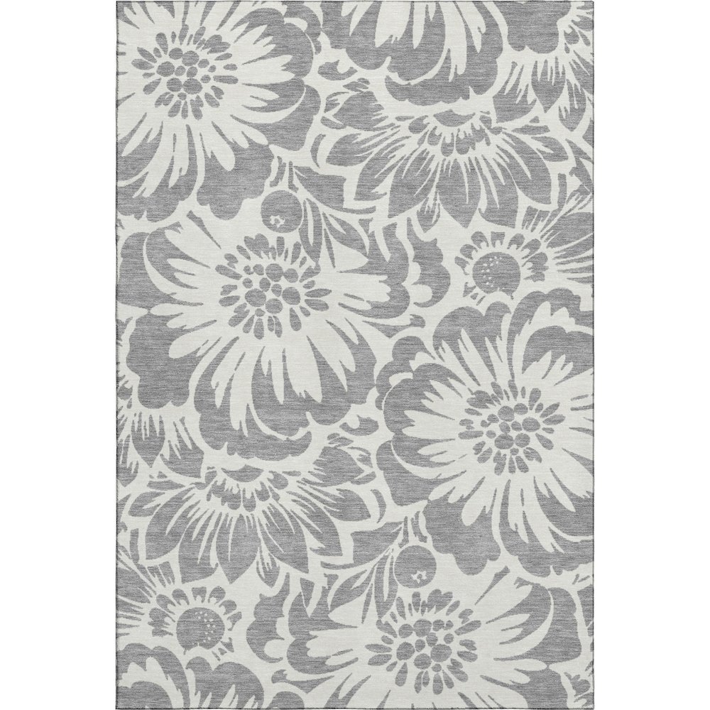 Premium Machine Washable Mayfield  Gray 9' x 12' Rug. Picture 1