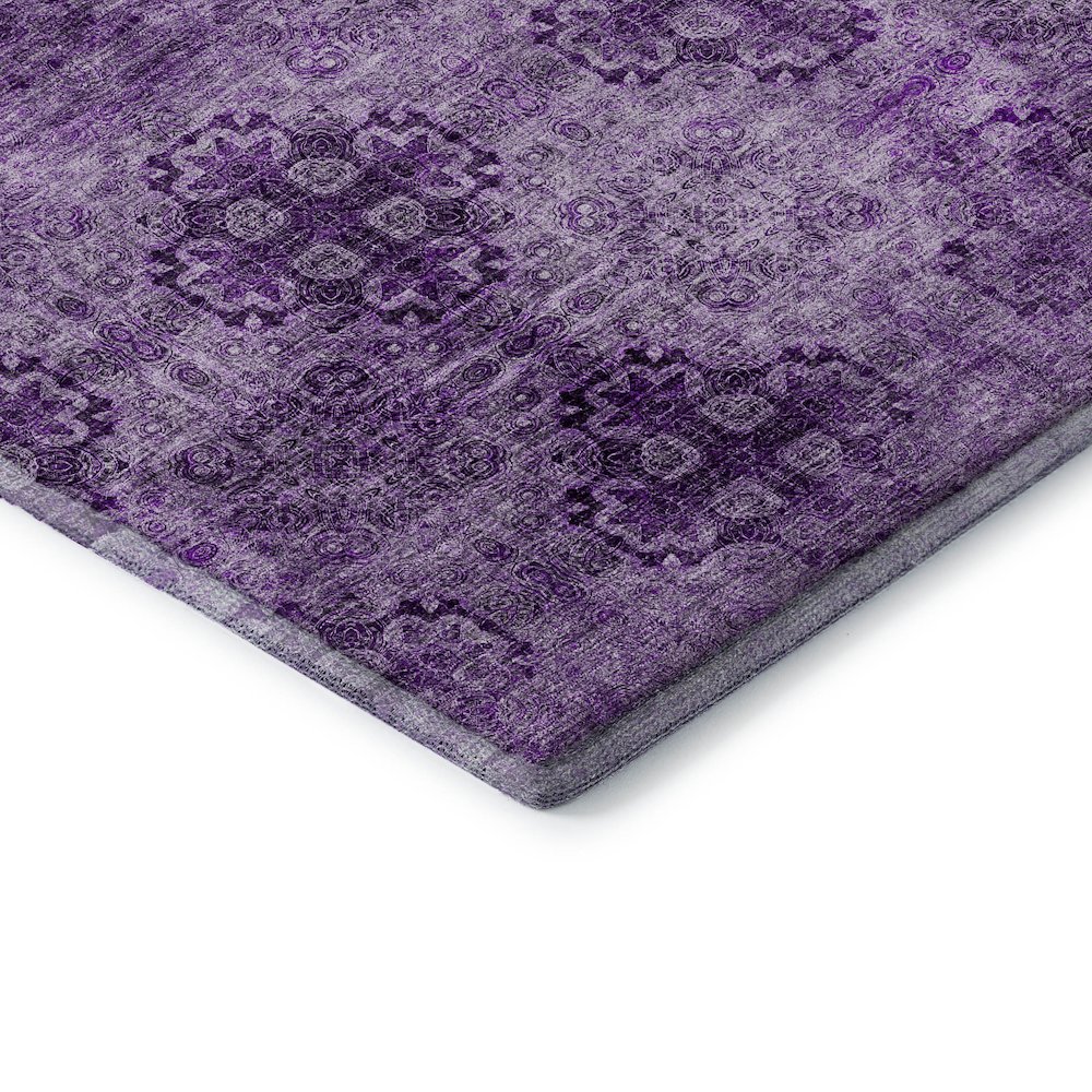 Premium Machine Washable Mayfield  Eggplant 5' x 7'6" Rug. Picture 3