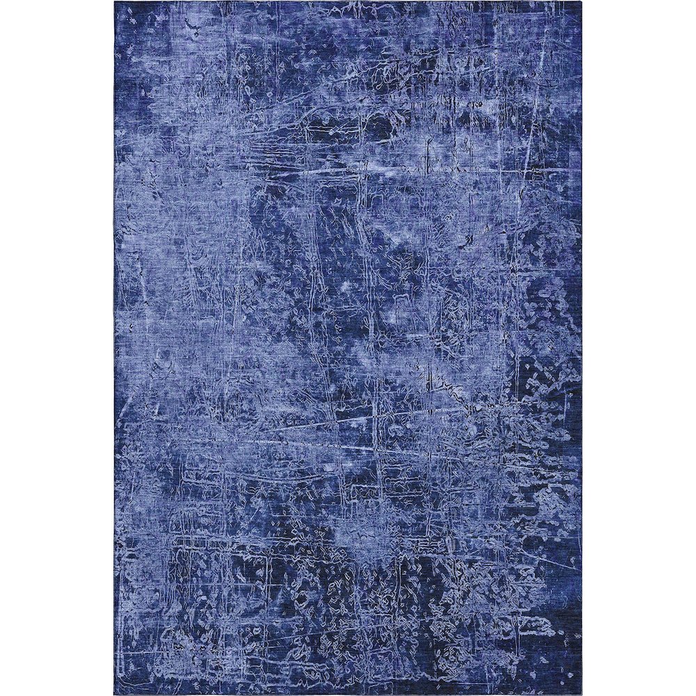 Premium Machine Washable Mayfield  Navy 9' x 12' Rug. Picture 1