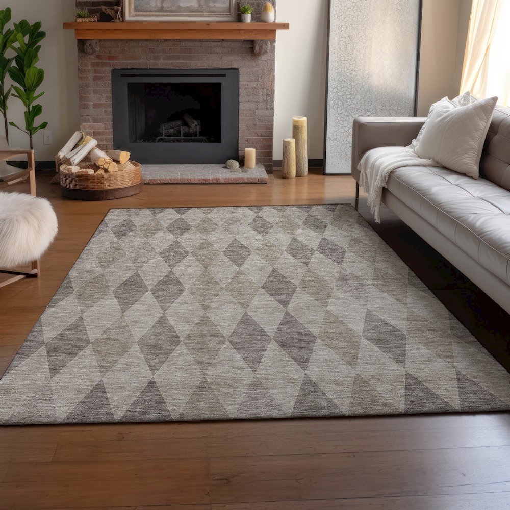 Premium Machine Washable Mayfield  Beige 9' x 12' Rug. Picture 6