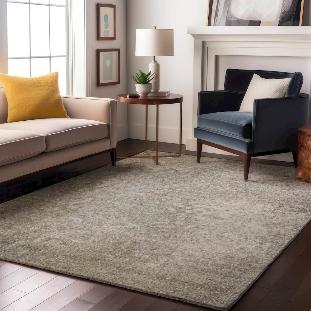 Premium Machine Washable Mayfield  Beige 9' x 12' Rug. Picture 5