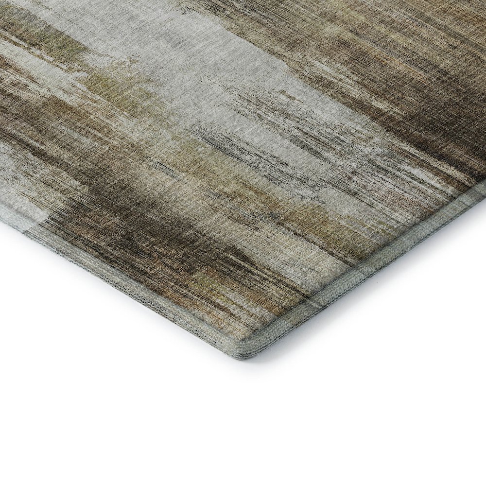 Premium Machine Washable Mayfield  Chocolate 5' x 7'6" Rug. Picture 3