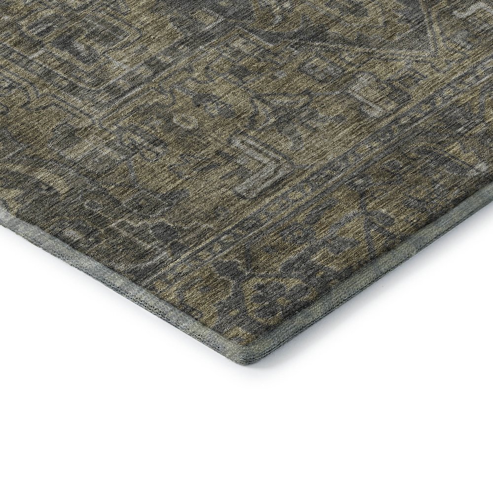 Premium Machine Washable Mayfield  Chocolate 5' x 7'6" Rug. Picture 3