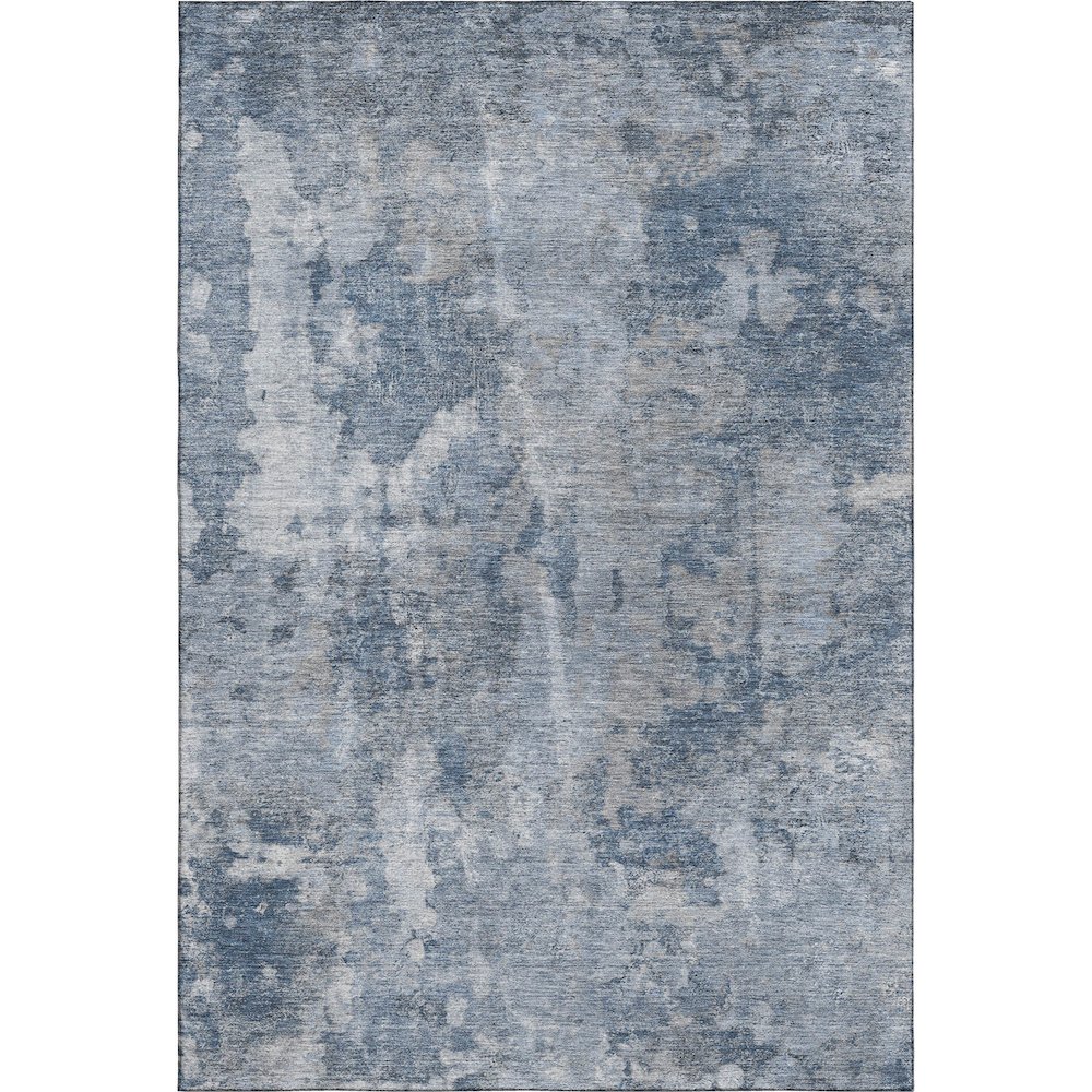Premium Machine Washable Mayfield  Blue 9' x 12' Rug. Picture 1
