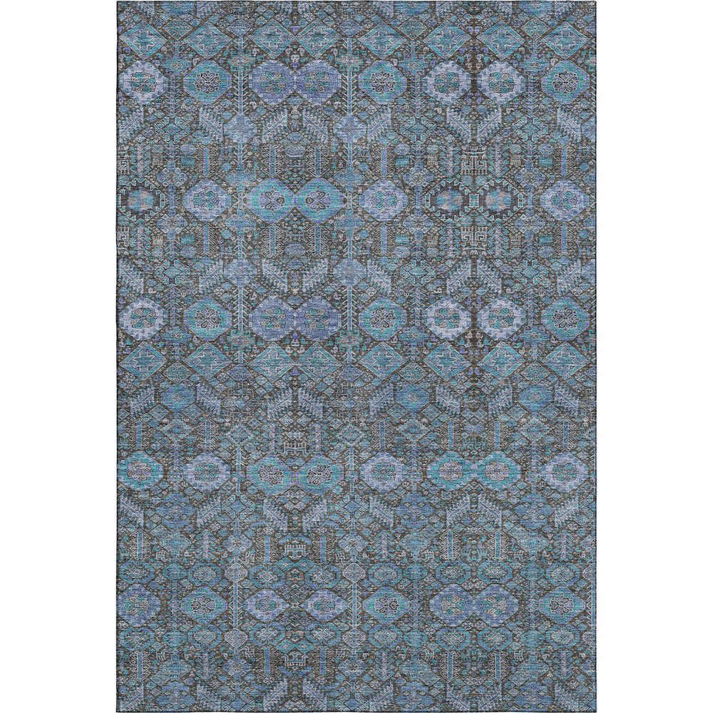 Premium Machine Washable Mayfield  Teal 9' x 12' Rug. Picture 1