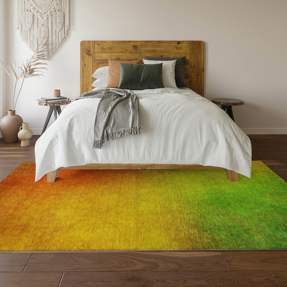 Premium Machine Washable Mayfield  Terracotta 9' x 12' Rug. Picture 6