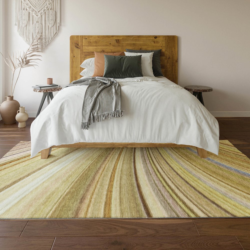 Premium Machine Washable Mayfield  Beige 9' x 12' Rug. Picture 6