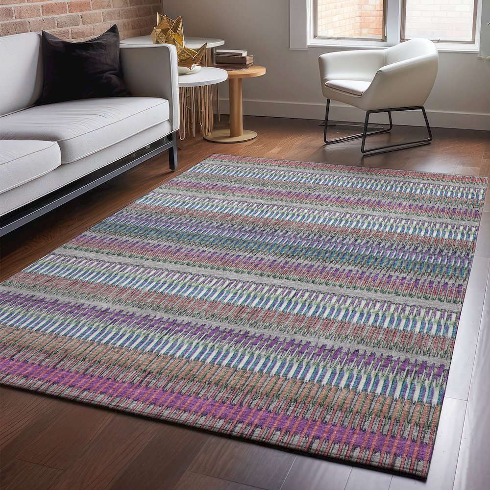 Premium Machine Washable Mayfield  Taupe 9' x 12' Rug. Picture 5