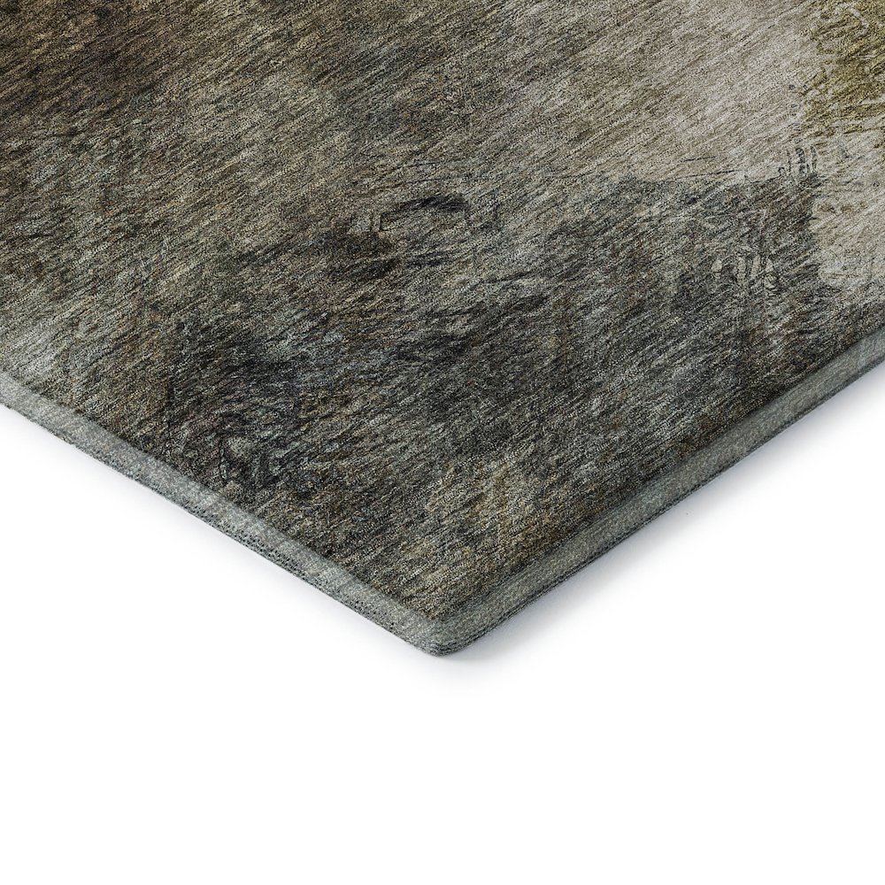 Premium Machine Washable Mayfield  Chocolate 5' x 7'6" Rug. Picture 3