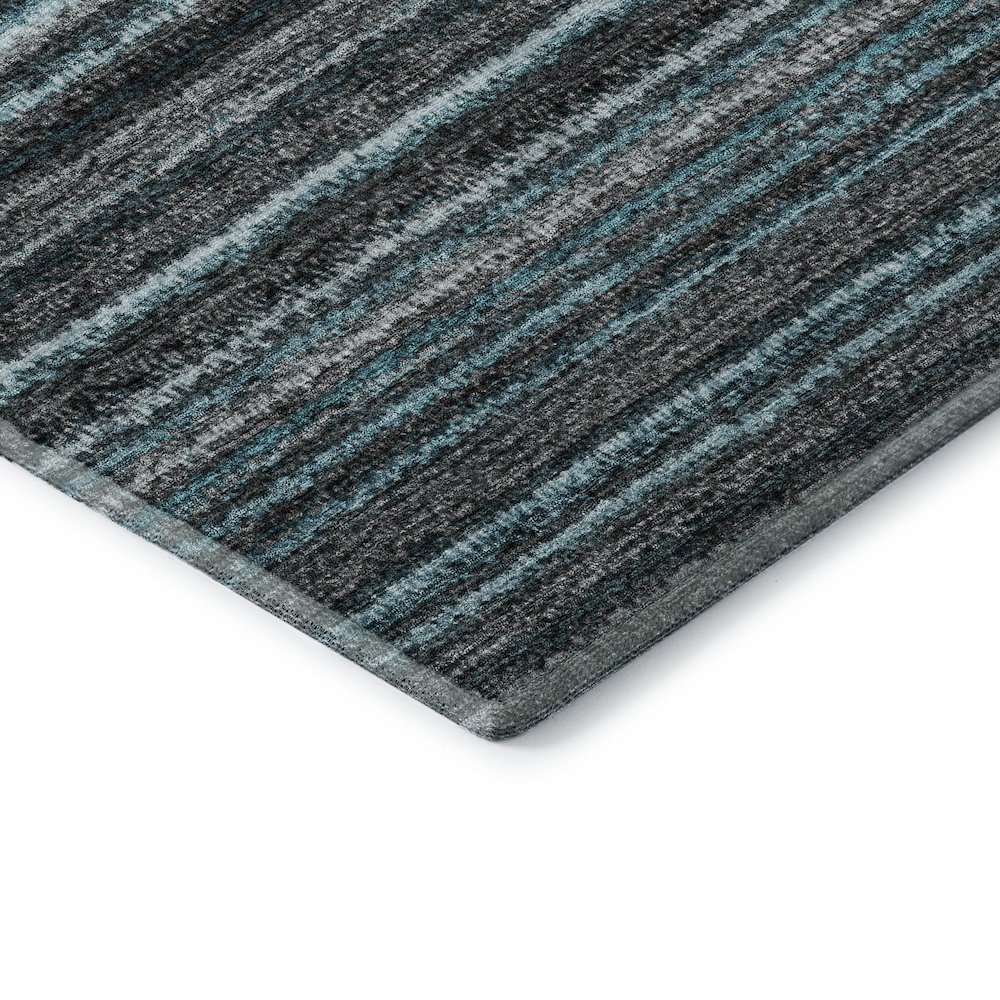 Premium Machine Washable Mayfield  Teal 5' x 7'6" Rug. Picture 3