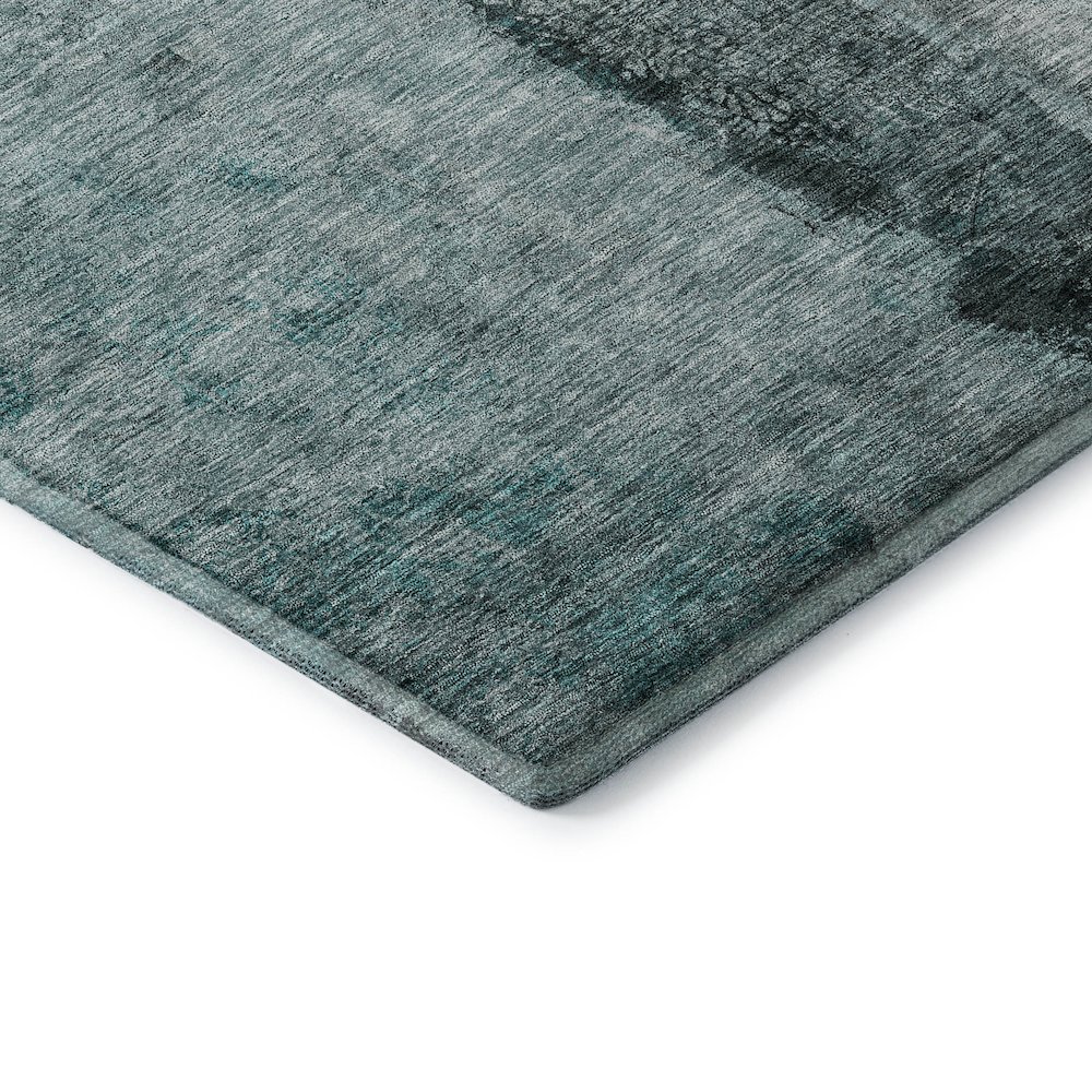 Premium Machine Washable Mayfield  Teal 5' x 7'6" Rug. Picture 3