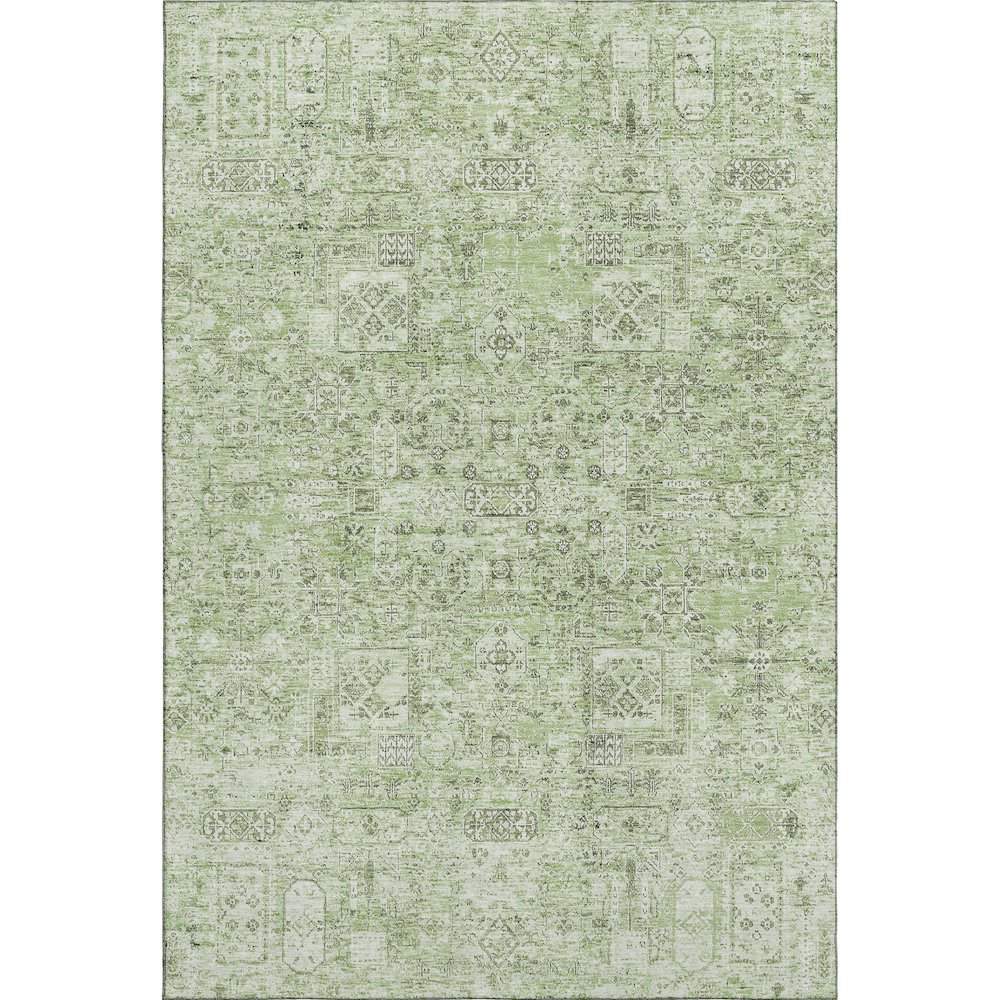 Premium Machine Washable Mayfield  Green 9' x 12' Rug. Picture 1
