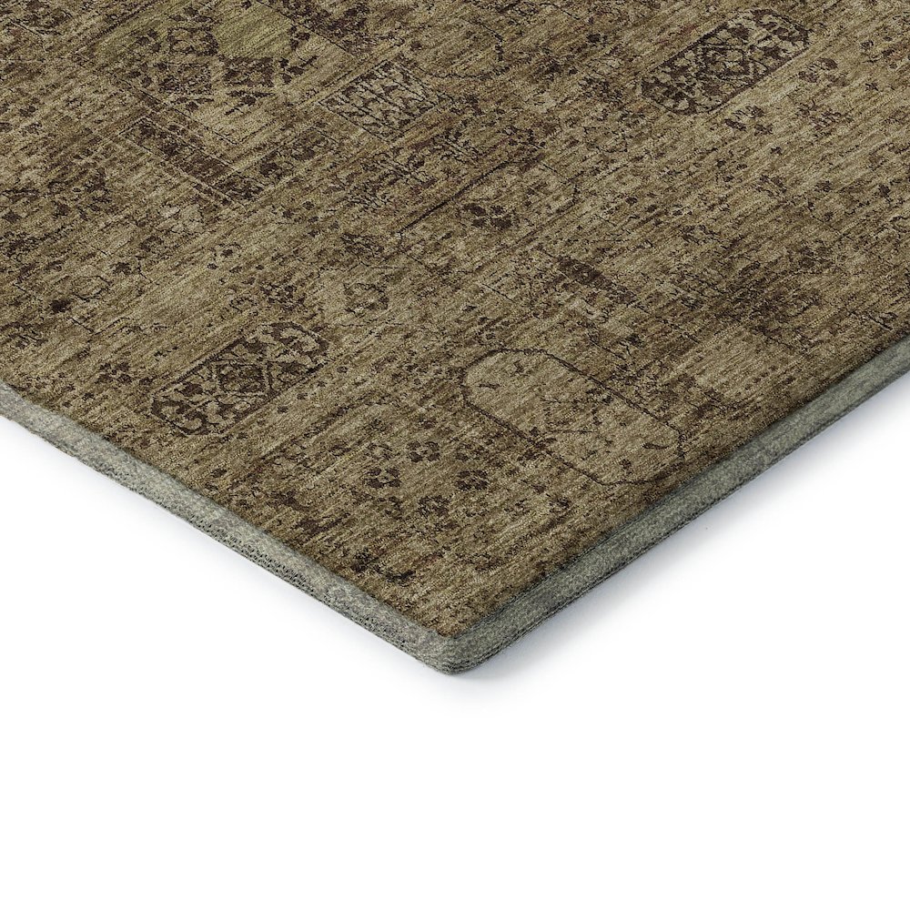 Premium Machine Washable Mayfield  Mocha 5' x 7'6" Rug. Picture 3