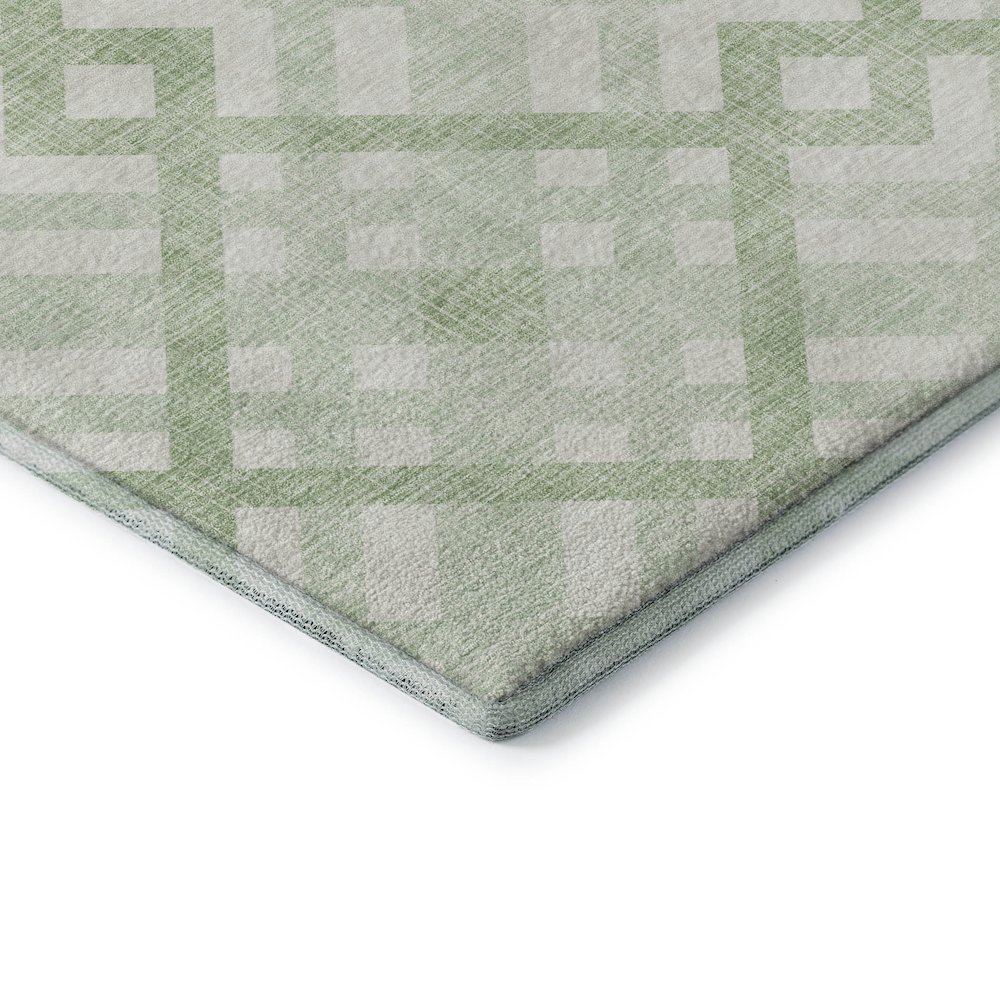 Premium Machine Washable Mayfield  Mint 5' x 7'6" Rug. Picture 3