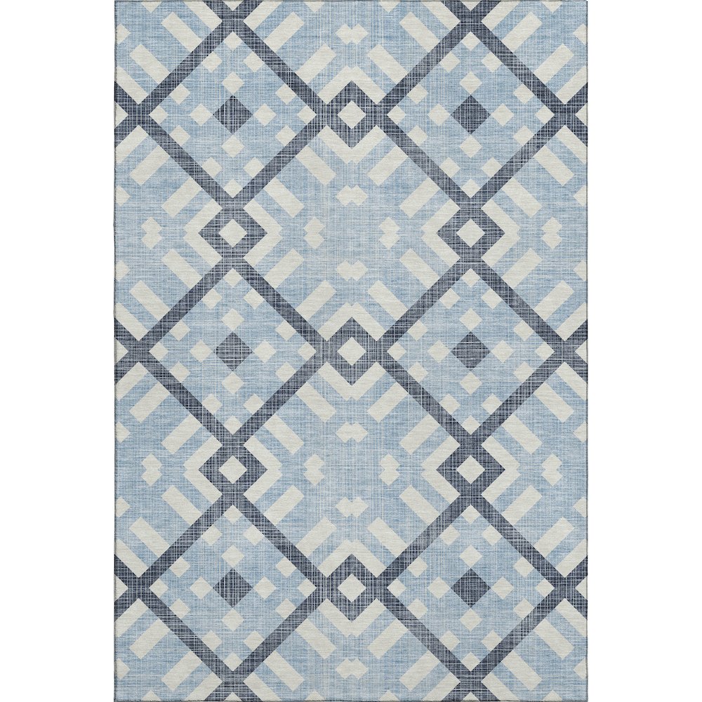 Premium Machine Washable Mayfield  Sky 9' x 12' Rug. Picture 1