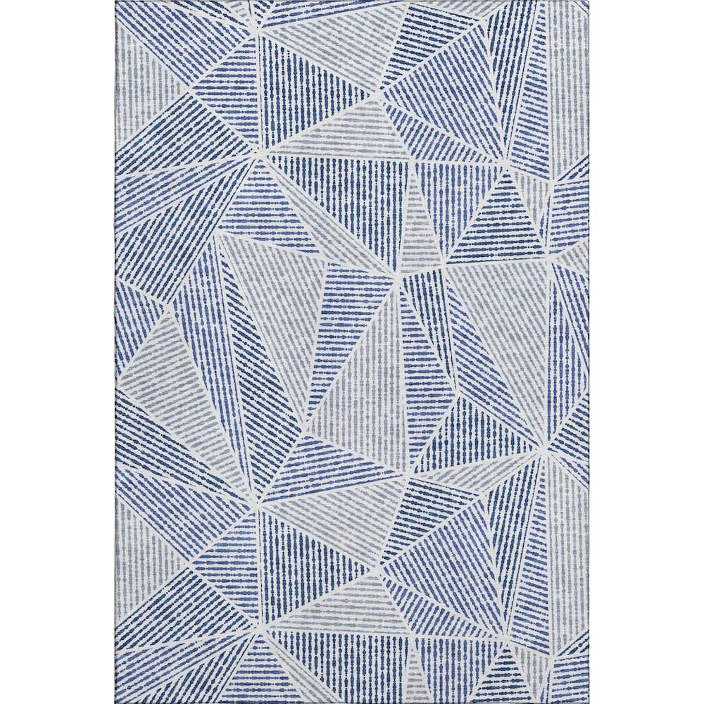 Premium Machine Washable Mayfield  Navy 9' x 12' Rug. Picture 1