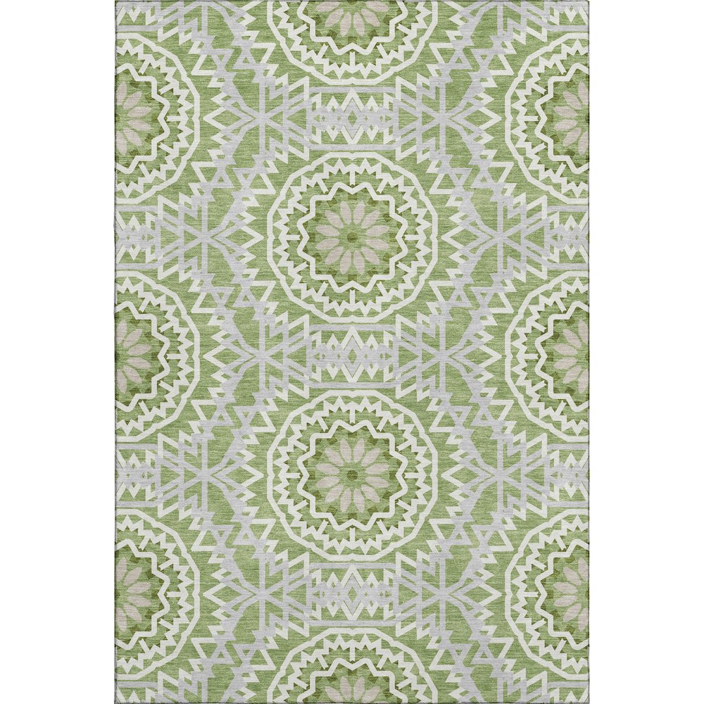 Premium Machine Washable Mayfield  Green 9' x 12' Rug. Picture 1