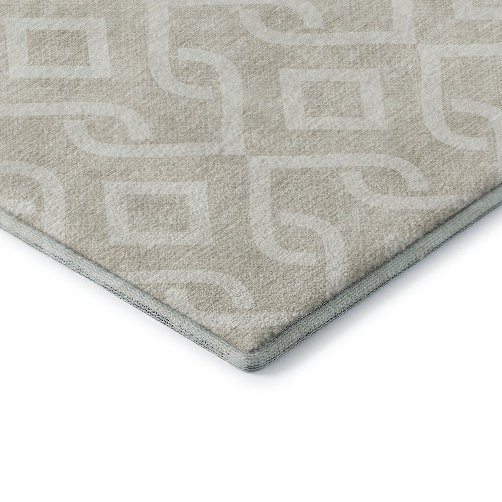 Premium Machine Washable Mayfield  Beige 5' x 7'6" Rug. Picture 3