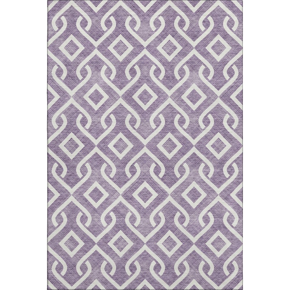Premium Machine Washable Mayfield  Purple 9' x 12' Rug. Picture 1
