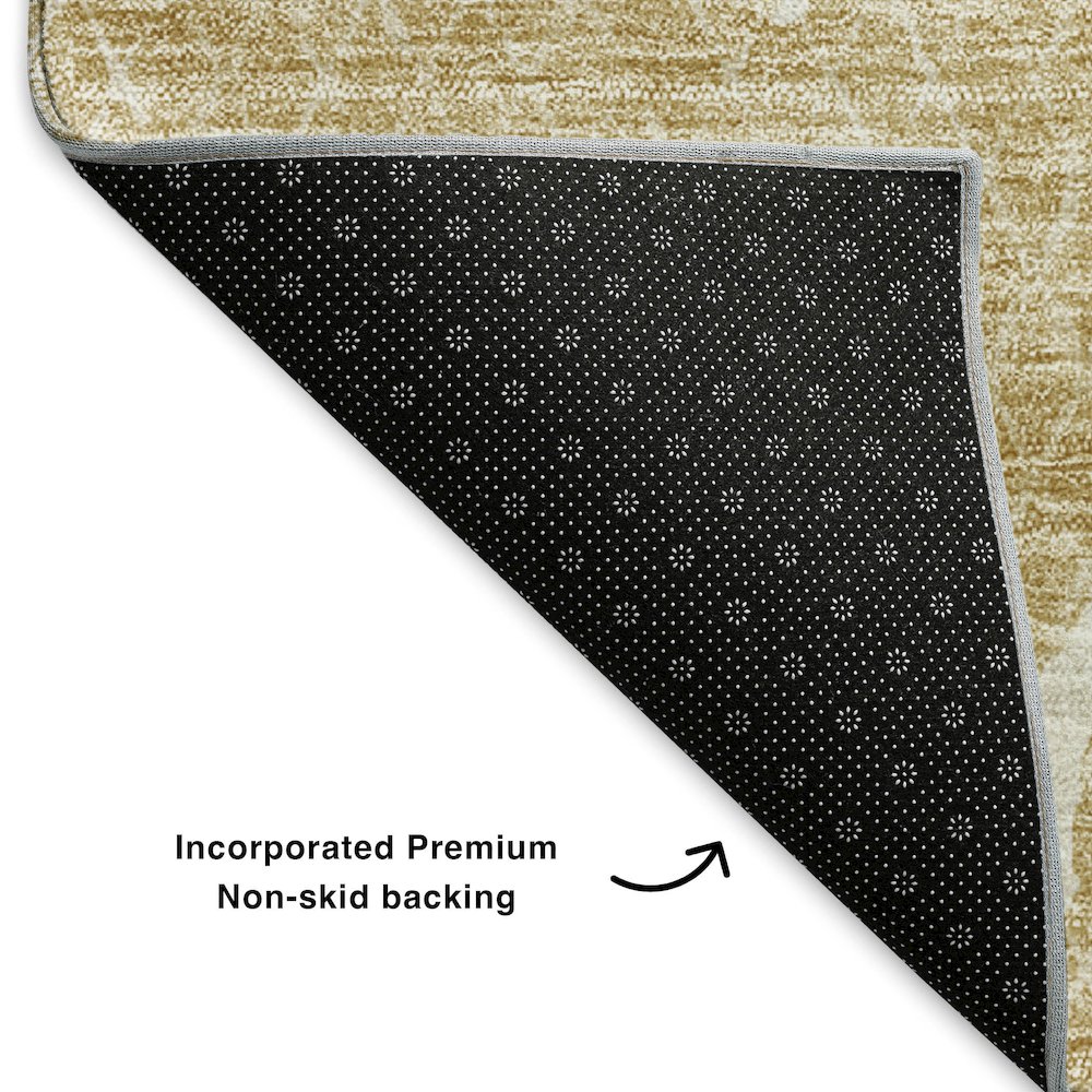 Premium Machine Washable Mayfield  Beige 5' x 7'6" Rug. Picture 2