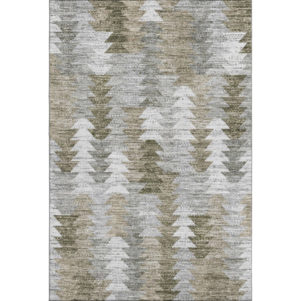 Premium Machine Washable Mayfield  Brown 9' x 12' Rug. Picture 1
