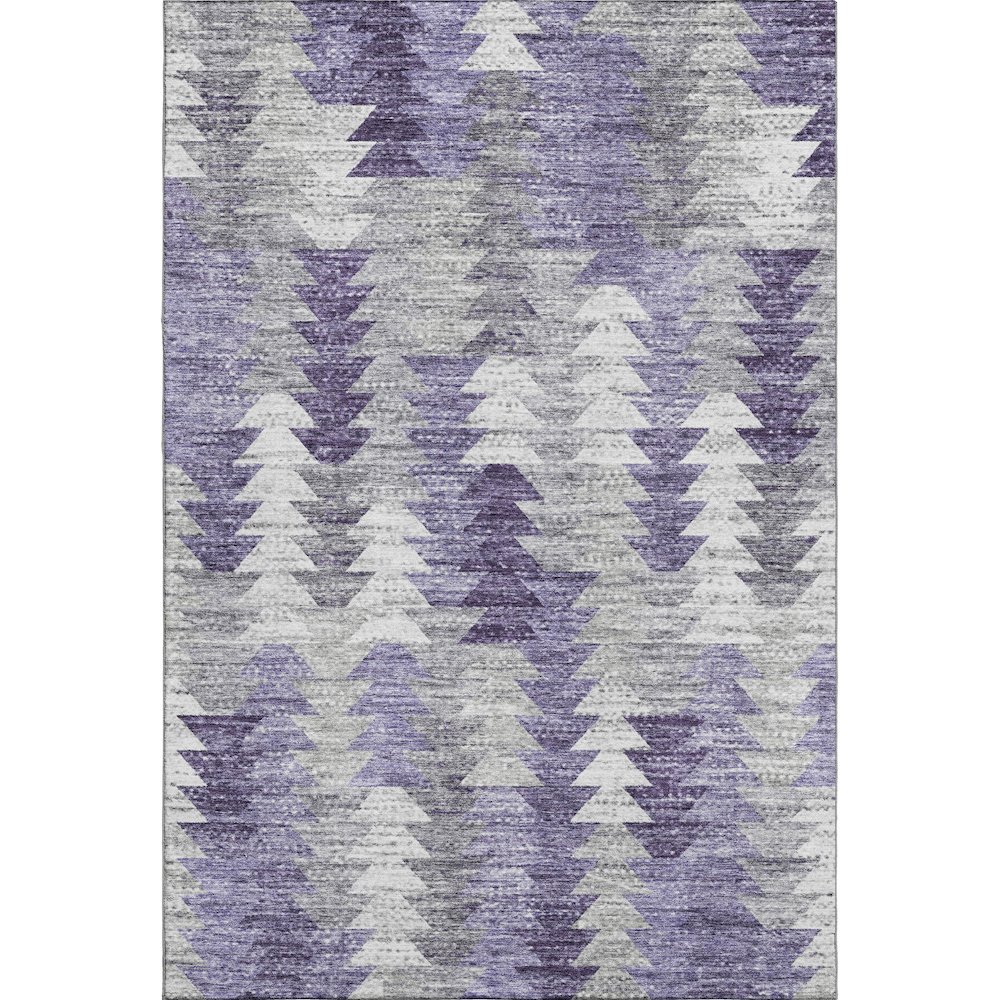 Premium Machine Washable Mayfield  Purple 9' x 12' Rug. Picture 1
