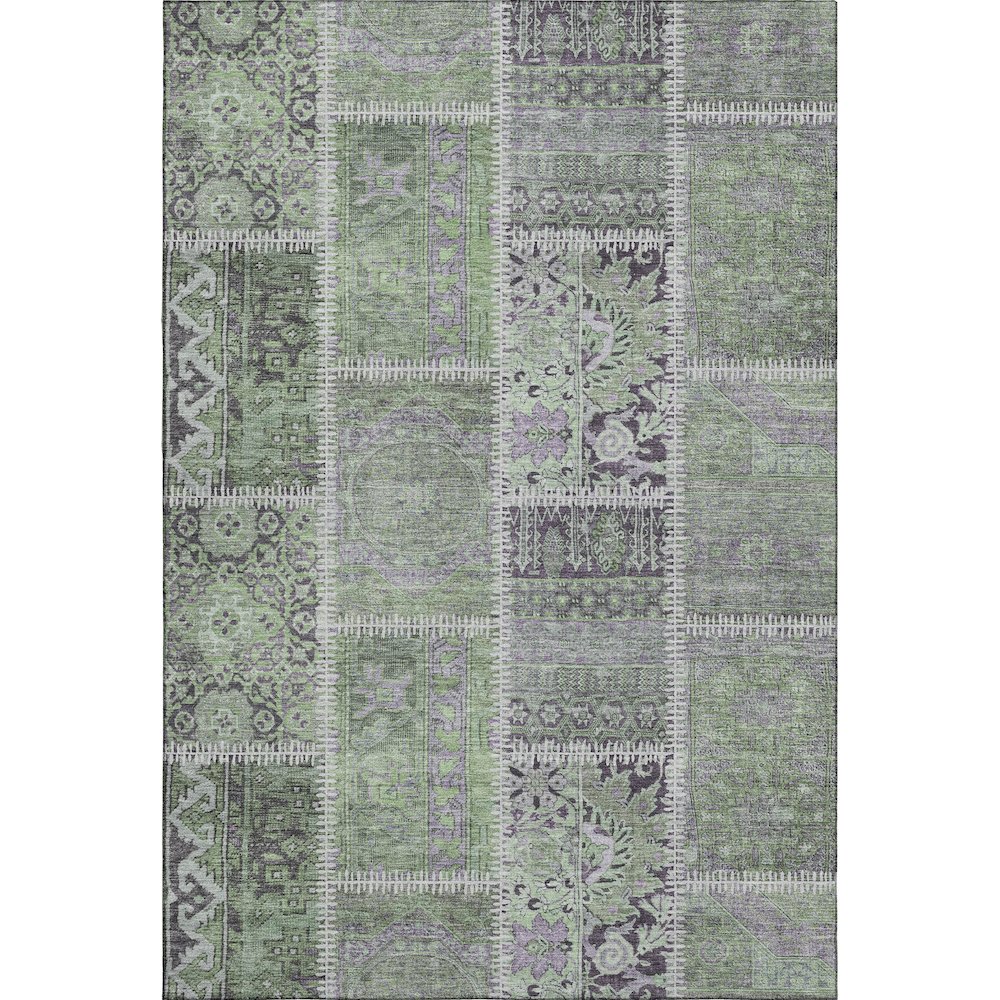 Premium Machine Washable Mayfield  Green 9' x 12' Rug. Picture 1