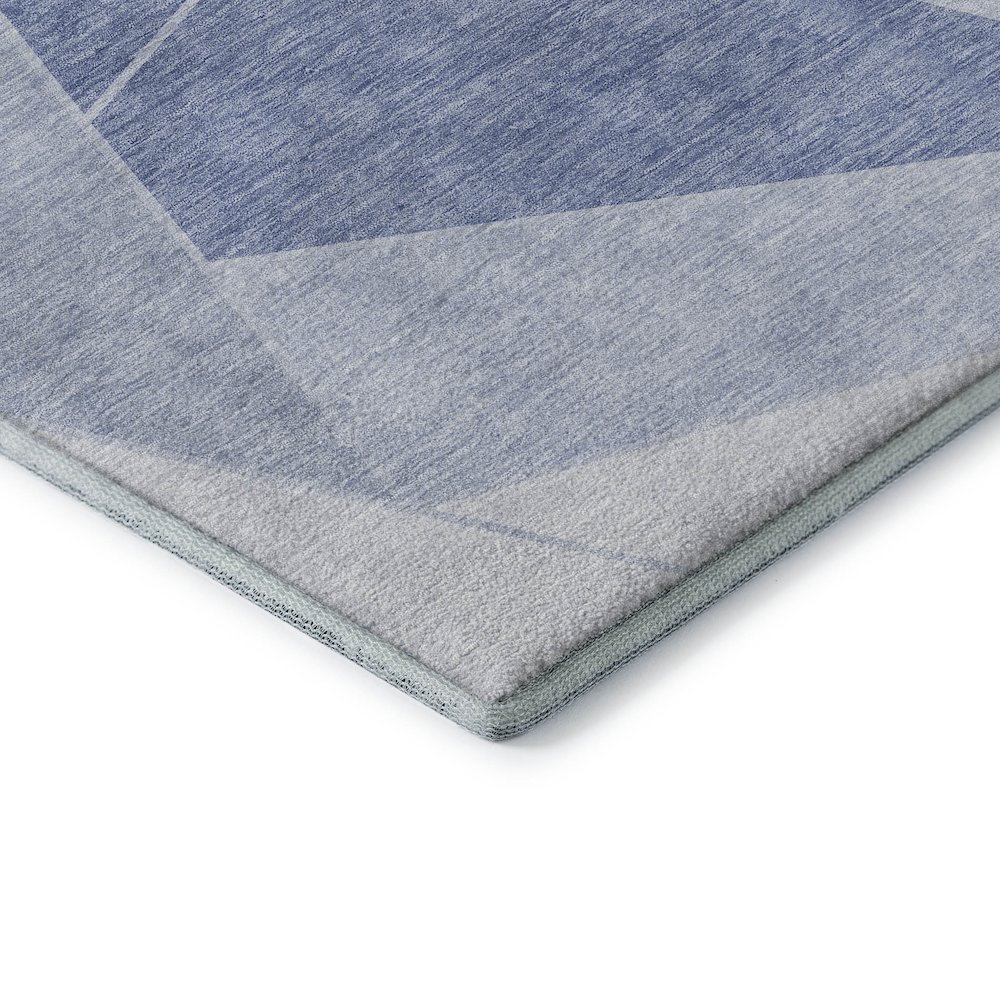Premium Machine Washable Mayfield  Sky 5' x 7'6" Rug. Picture 3