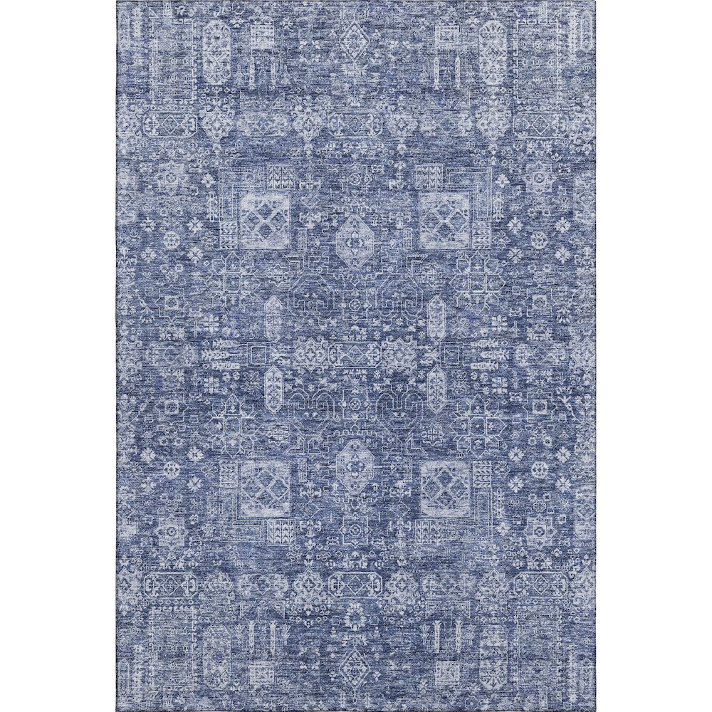 Premium Machine Washable Mayfield  Navy 9' x 12' Rug. Picture 1