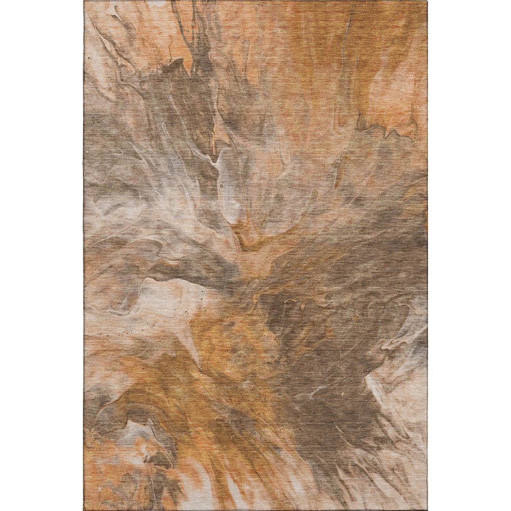 Premium Machine Washable Mayfield  Paprika 9' x 12' Rug. Picture 1