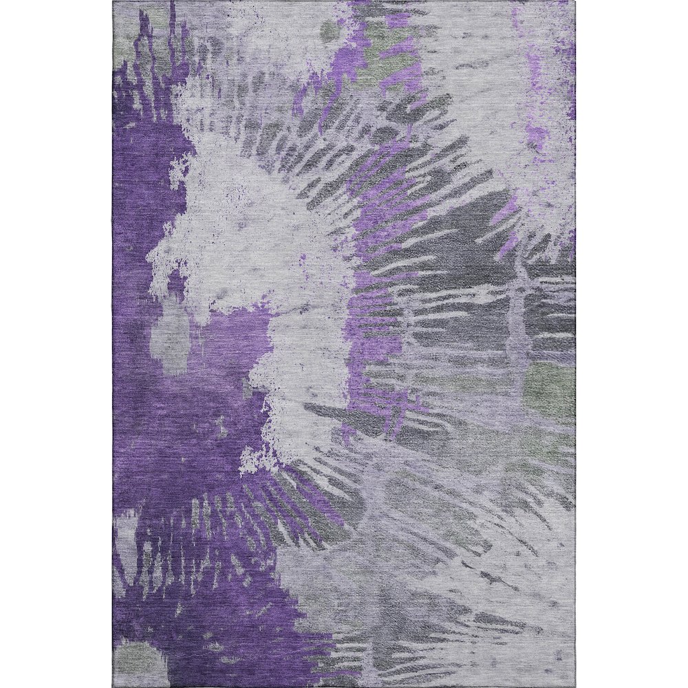 Premium Machine Washable Mayfield  Purple 9' x 12' Rug. Picture 1